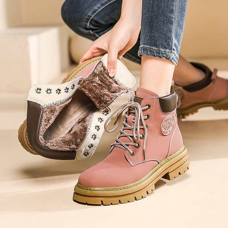 Women's Martin Bumblebee Ankle Thick Bottom Retro Women's Shoes