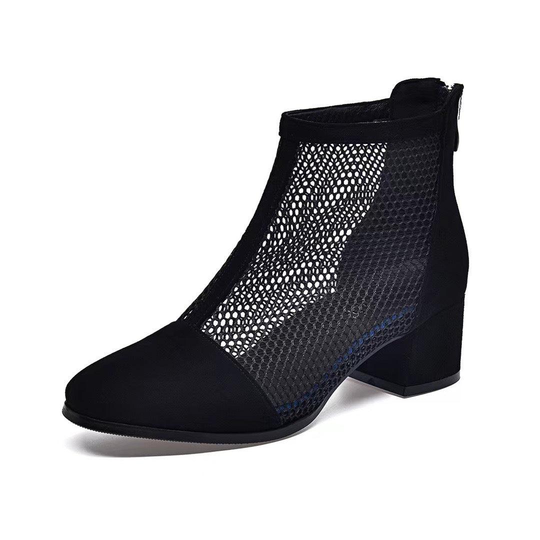 Women's Mesh Short Summer Mid Round Toe Women's Shoes
