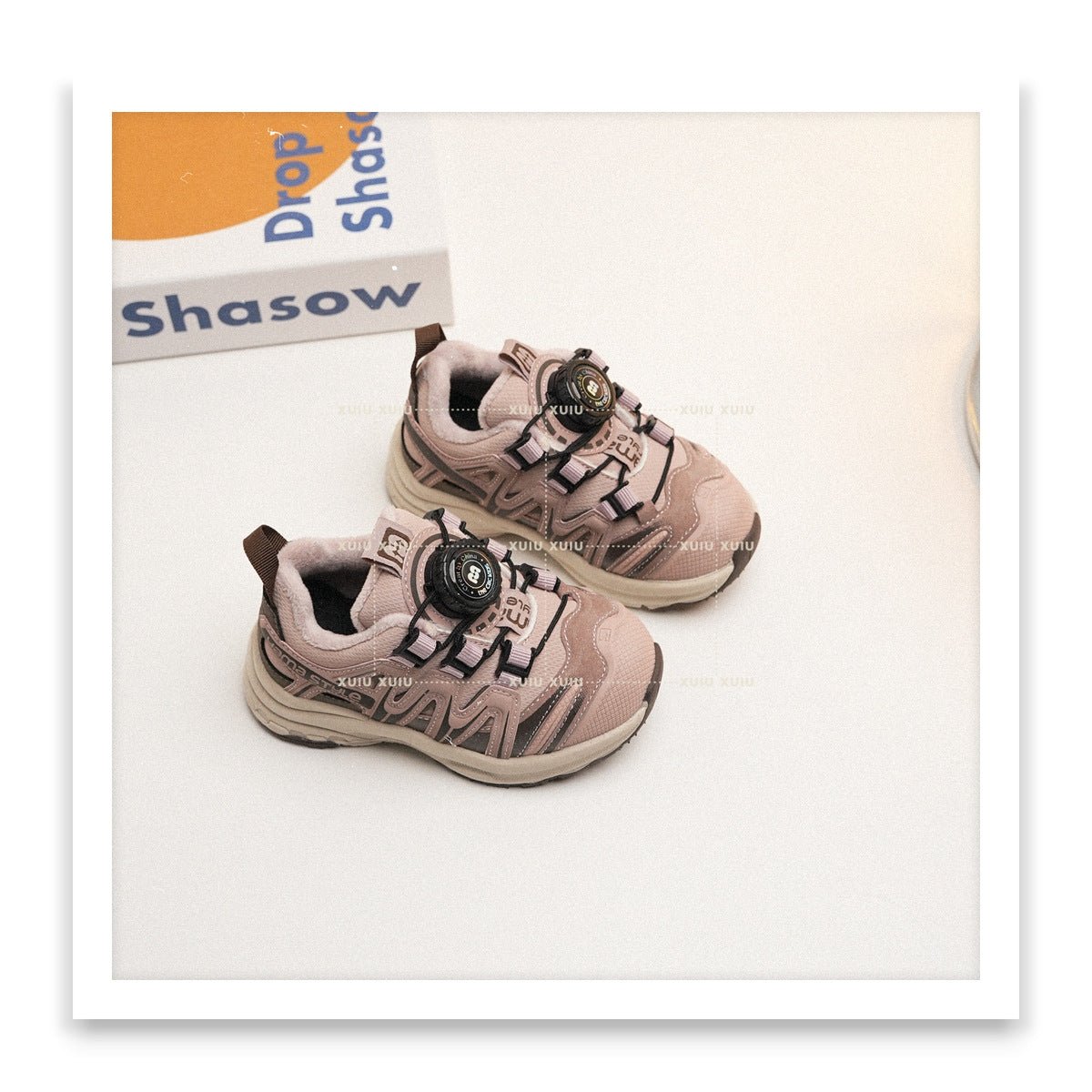 Children's Sports Retro Waterproof Rotating Buckle For Kid's Sneakers