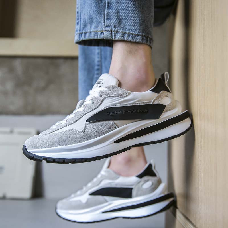 Men's Platform Dad Height Increasing Breathable Spring Sneakers