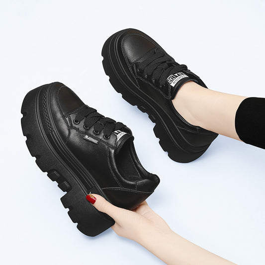 Women's Thick-soled Height Increasing Insole Small Versatile Sneakers