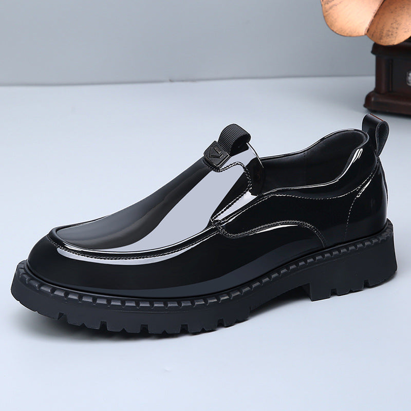 Men's Genuine Comfortable Breathable Slip On Formal Business Men's Casual Leather Shoes