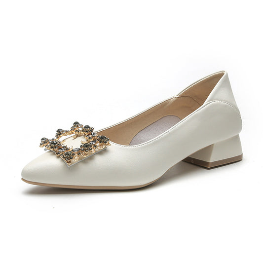Women's Beautiful Genuine Soft Bottom Fashion Leather Shoes