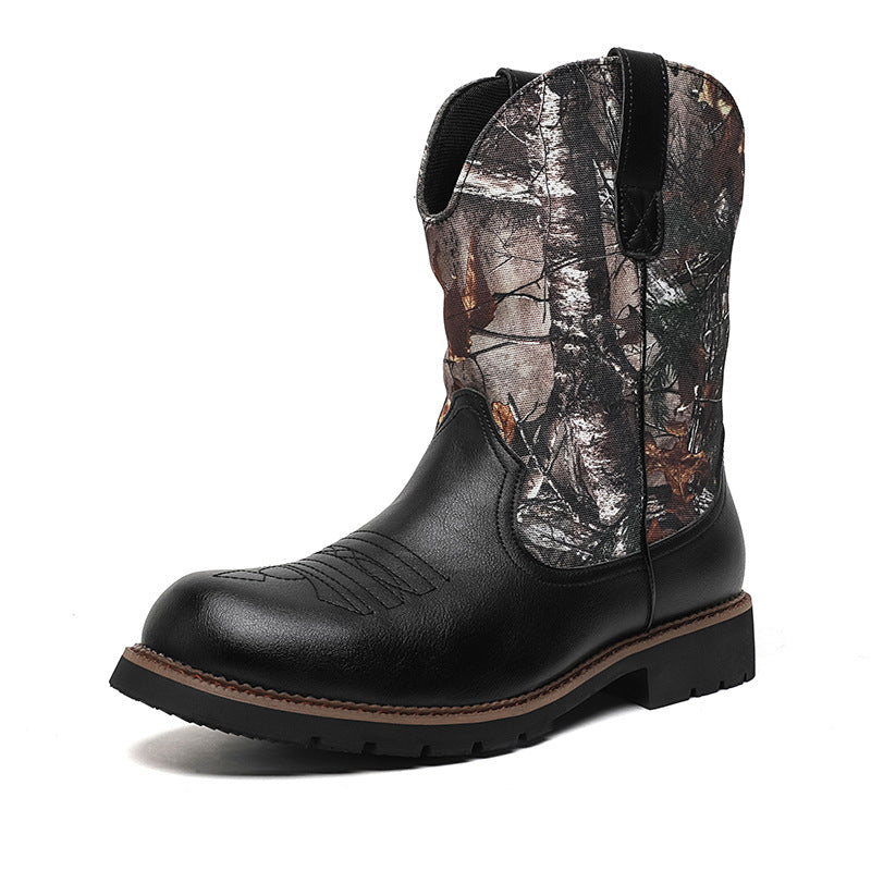 Men's Four National Fashion Flower Martin Plus Boots