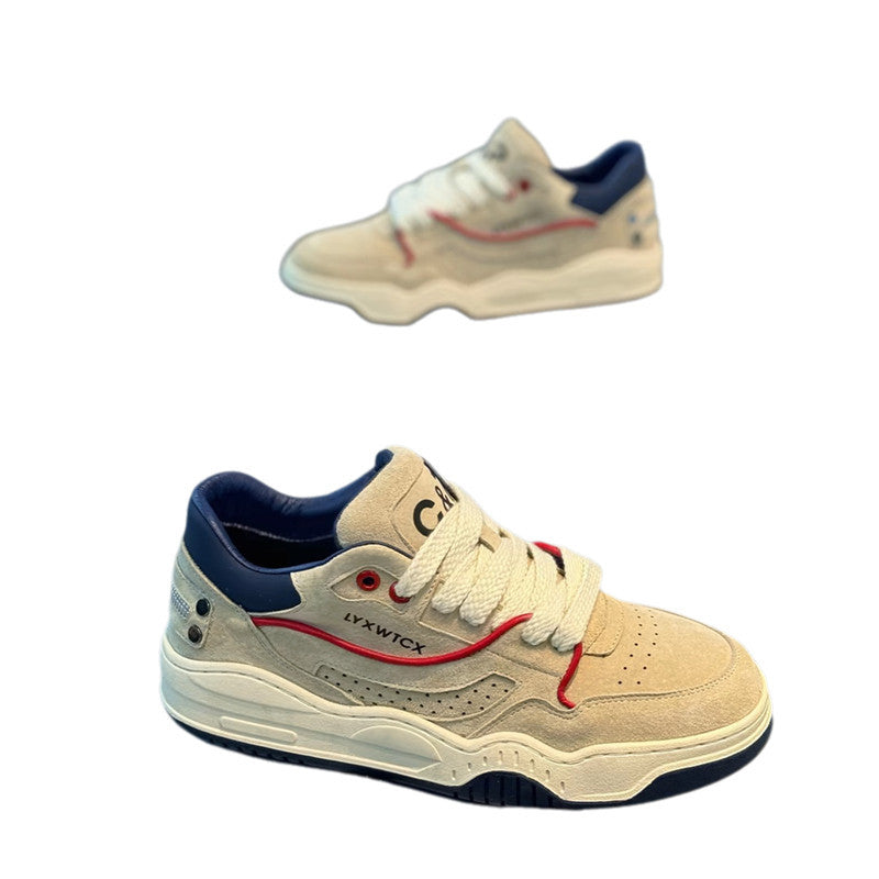 Men's Lace Up Soft Bottom Low Top Sports Men's Board Shoes