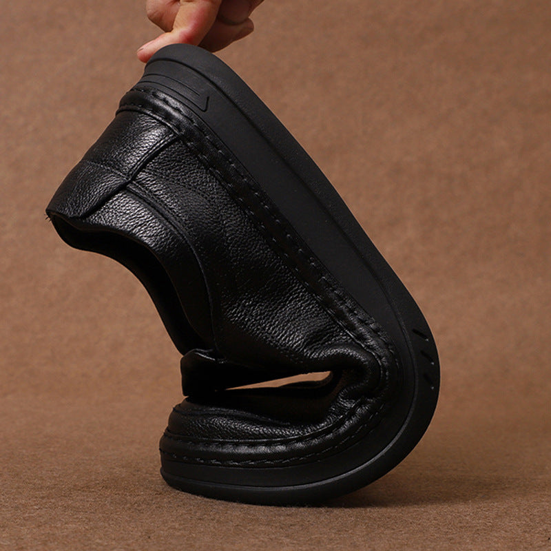 Men's Online Pumps First Layer Cowhide Soft Comfortable Men's Casual Shoes