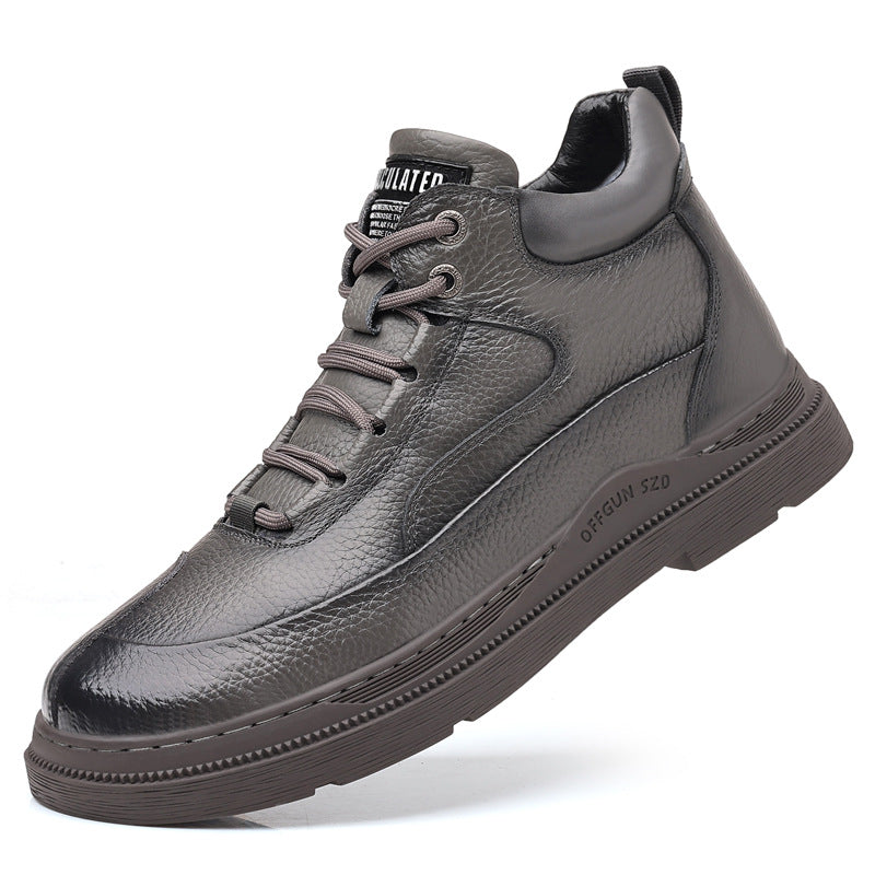 Men's Wool Insulated Real With Fleece Lining Outdoor Men's Shoes