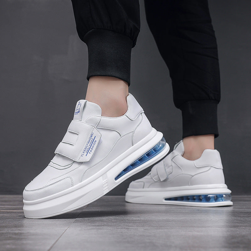 Men's Board Fashion Air Cushion White Platform Sneakers