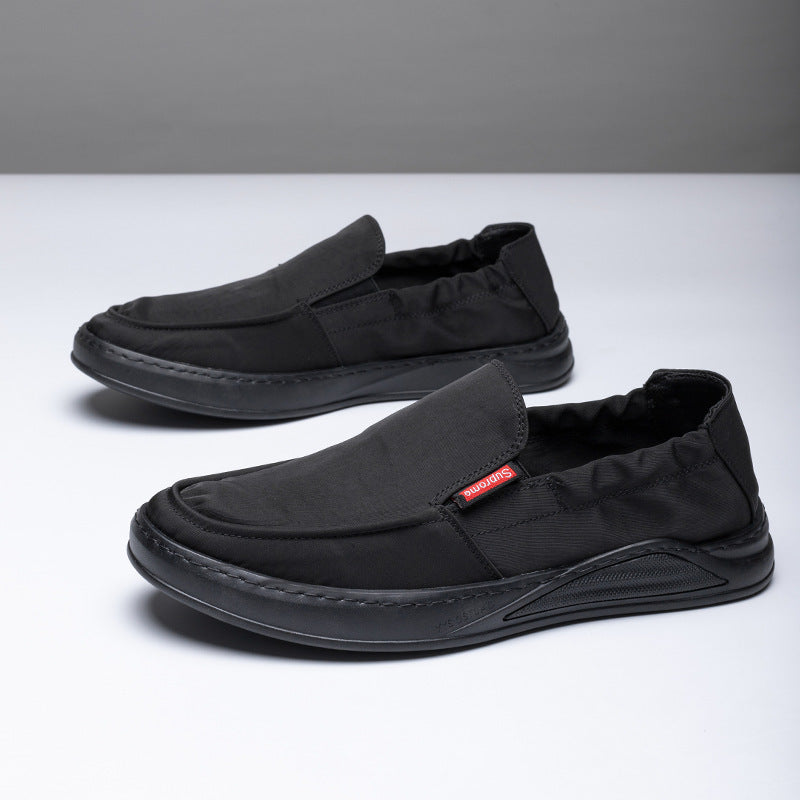 Men's Summer Breathable Driving Soft Bottom Slip-on Canvas Shoes