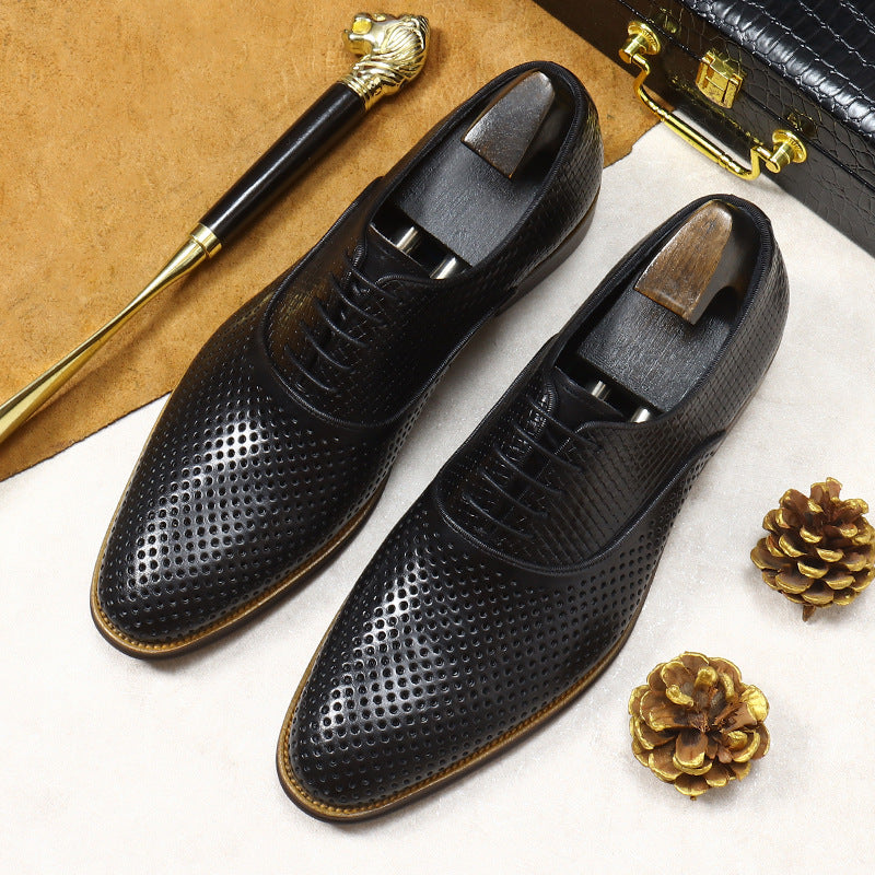 Men's Formal Wear Korean Style First Layer Leather Shoes