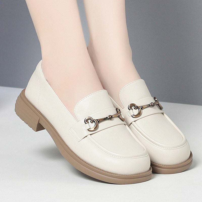 Women's Genuine Retro British Style Spring Deep Loafers