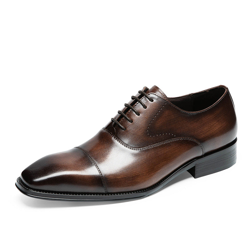 Men's Genuine Business Formal Wear Cowhide Dad Leather Shoes