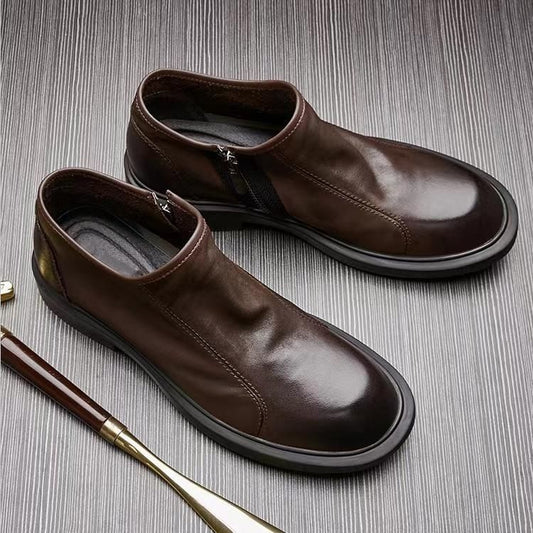 Men's Autumn Soft Sole Winter Fleece British Style Casual Shoes