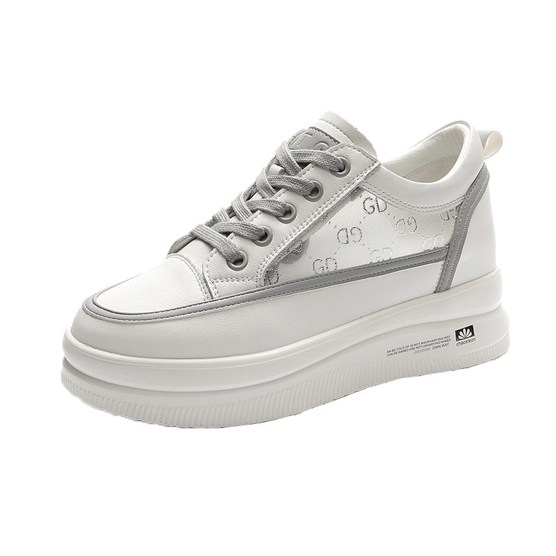 Women's Height Increasing Insole Platform Mesh Surface Breathable Trendy Version Women's Fashion Shoes