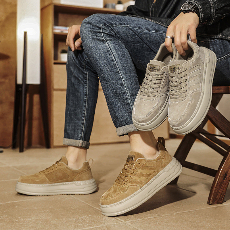 Men's Skateboard Four Lightweight Platform Fashion Trend Low Men's Board Shoes