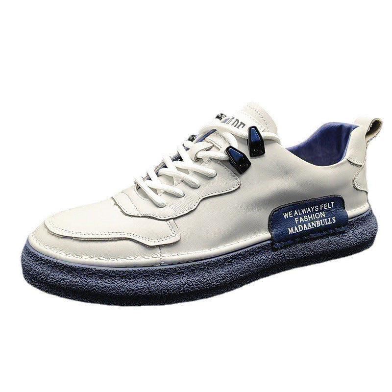 Men's Large Size Versatile Genuine Flat Fashion Sneakers