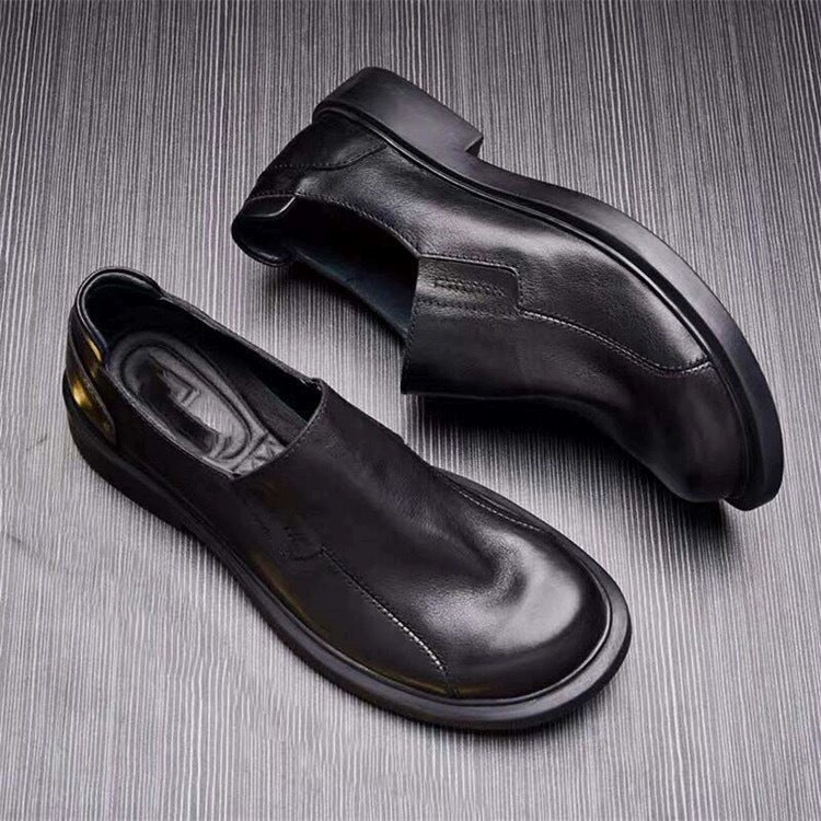 Men's Toe Slip-on Lofter Round Soft Bottom Casual Shoes