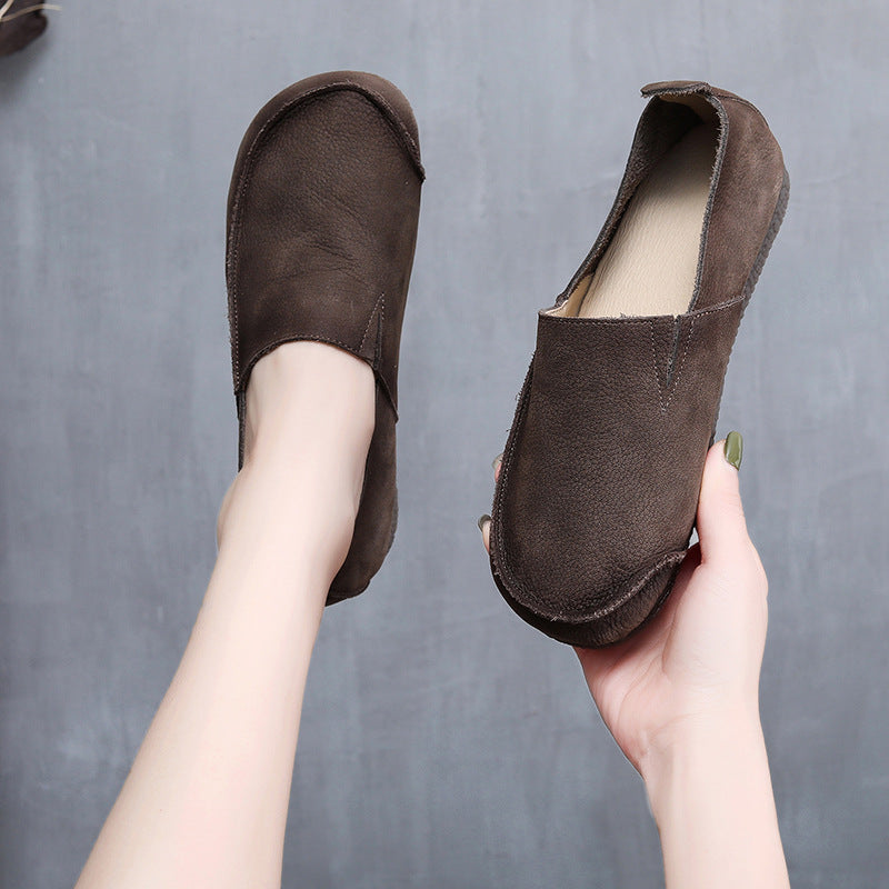 Women's Flat Color Matching Soft Bottom Artistic Women's Shoes