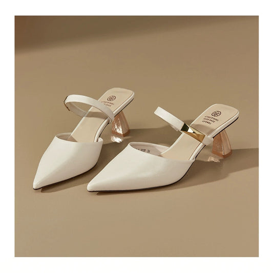 Cap Semi Slip-on Summer French Style Temperament Heels