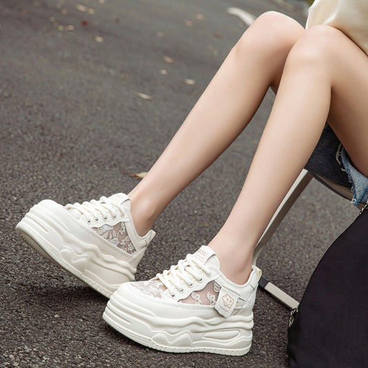 Breathable Leisure Platform Thick Bottom Hidden Casual Shoes