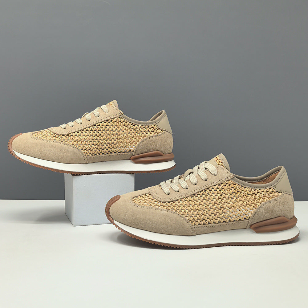 Men's First Layer Board Fashion Summer Hollow Sneakers