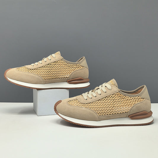 Men's First Layer Board Fashion Summer Hollow Sneakers