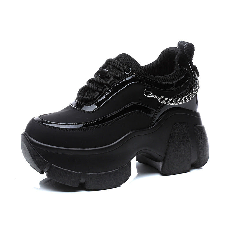 Women's Dad Autumn Retro Platform Height Increasing Insole Women's Sports Shoes