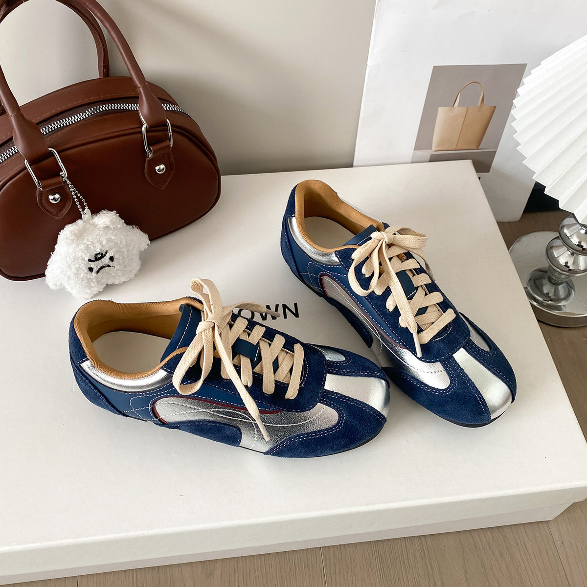 Women's Retro Old Money Style Cortez Hidden Platform Leisure Moral Training Heels