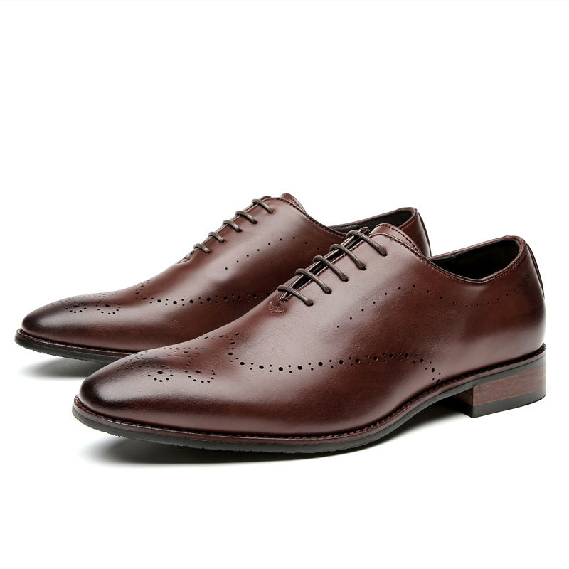 Men's Formal Wear Business Oxford Pumps Hand-rub Leather Shoes