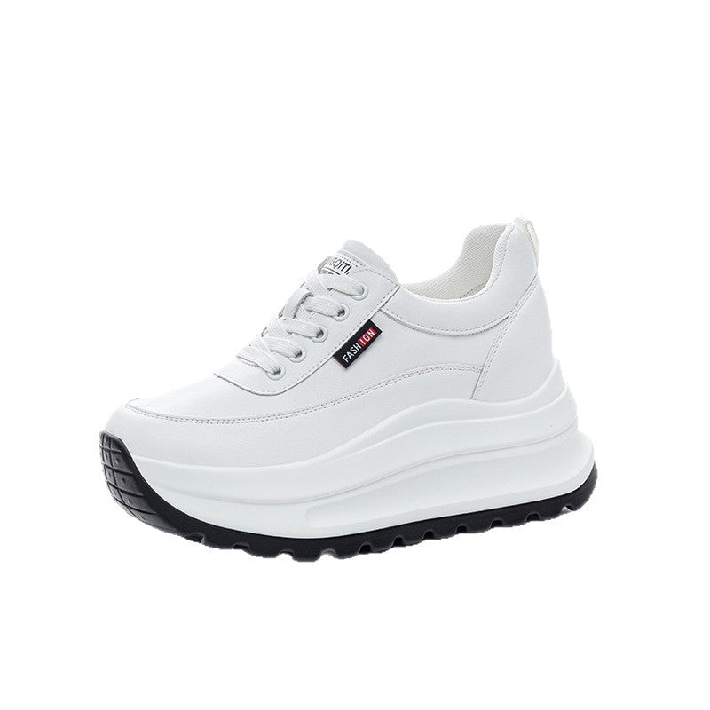 Women's Increasing Insole Single-layer Small Platform Thick Men's Shoes