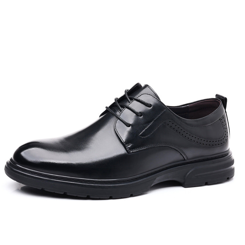 Men's Autumn Formal Business Wedding Soft Bottom Leather Shoes