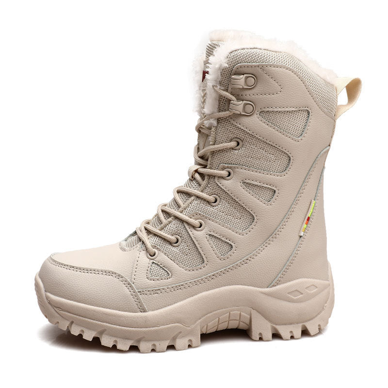 Women's & Men's Spring Fashion Outdoor Hiking Platform Fleece-lined Men's Shoes