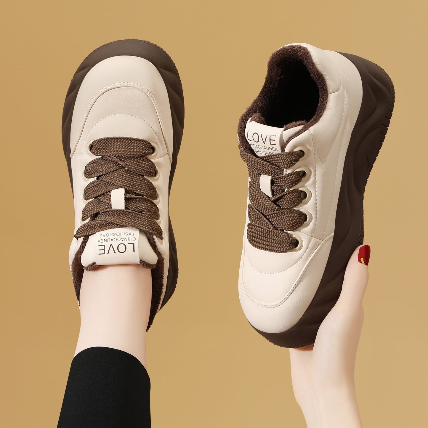 Women's Thick-soled Bread Pumps Soft Bottom Veet Women's Shoes