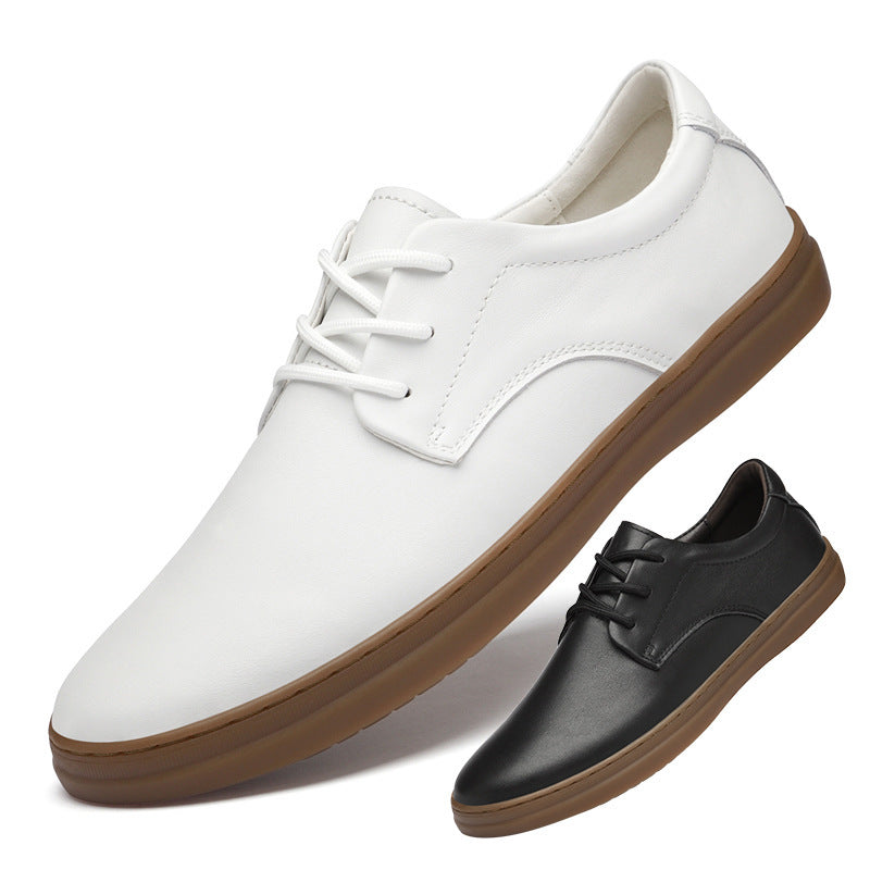 Men's Top Layer Cowhide Tendon Bottom Breathable Leather Shoes