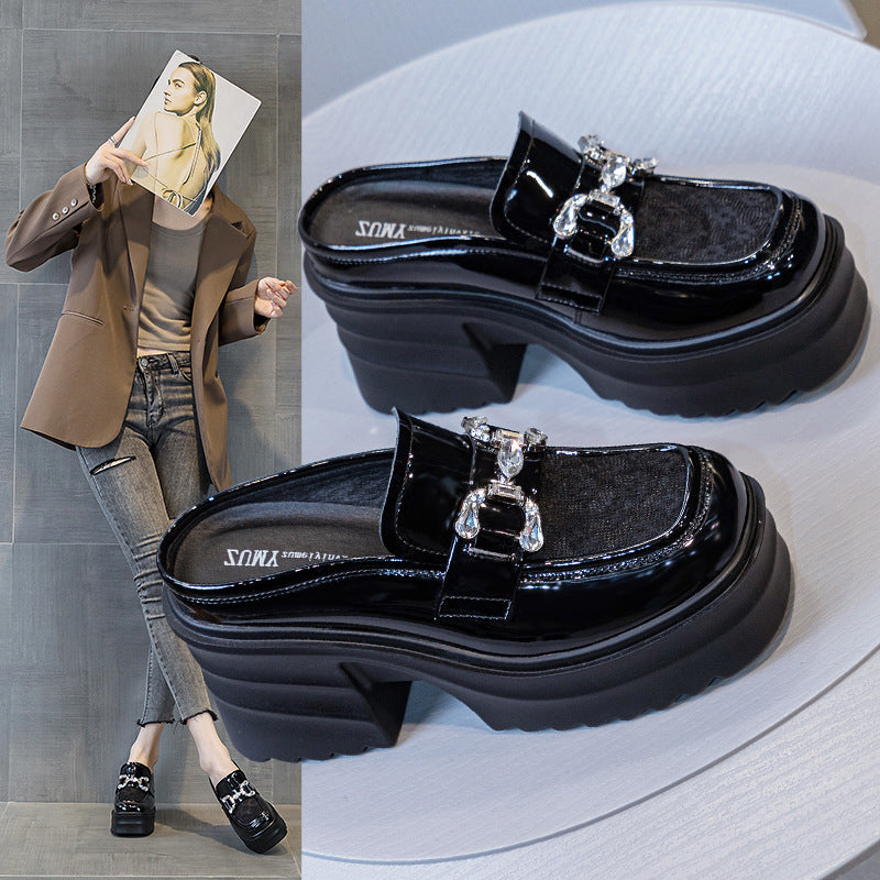 Women's The Bottom Closed Toe Half Small Heels
