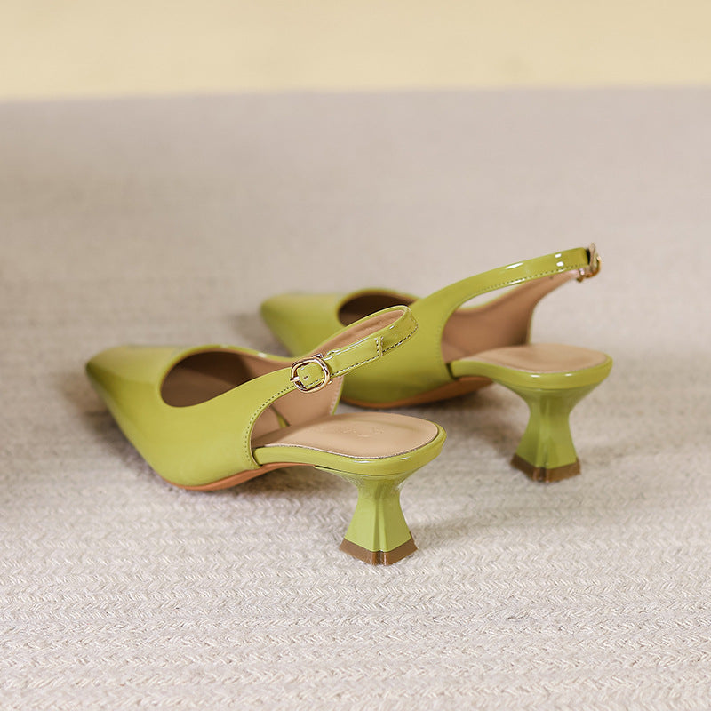 Women's Toe Back Open French Style Closed Summer Heels
