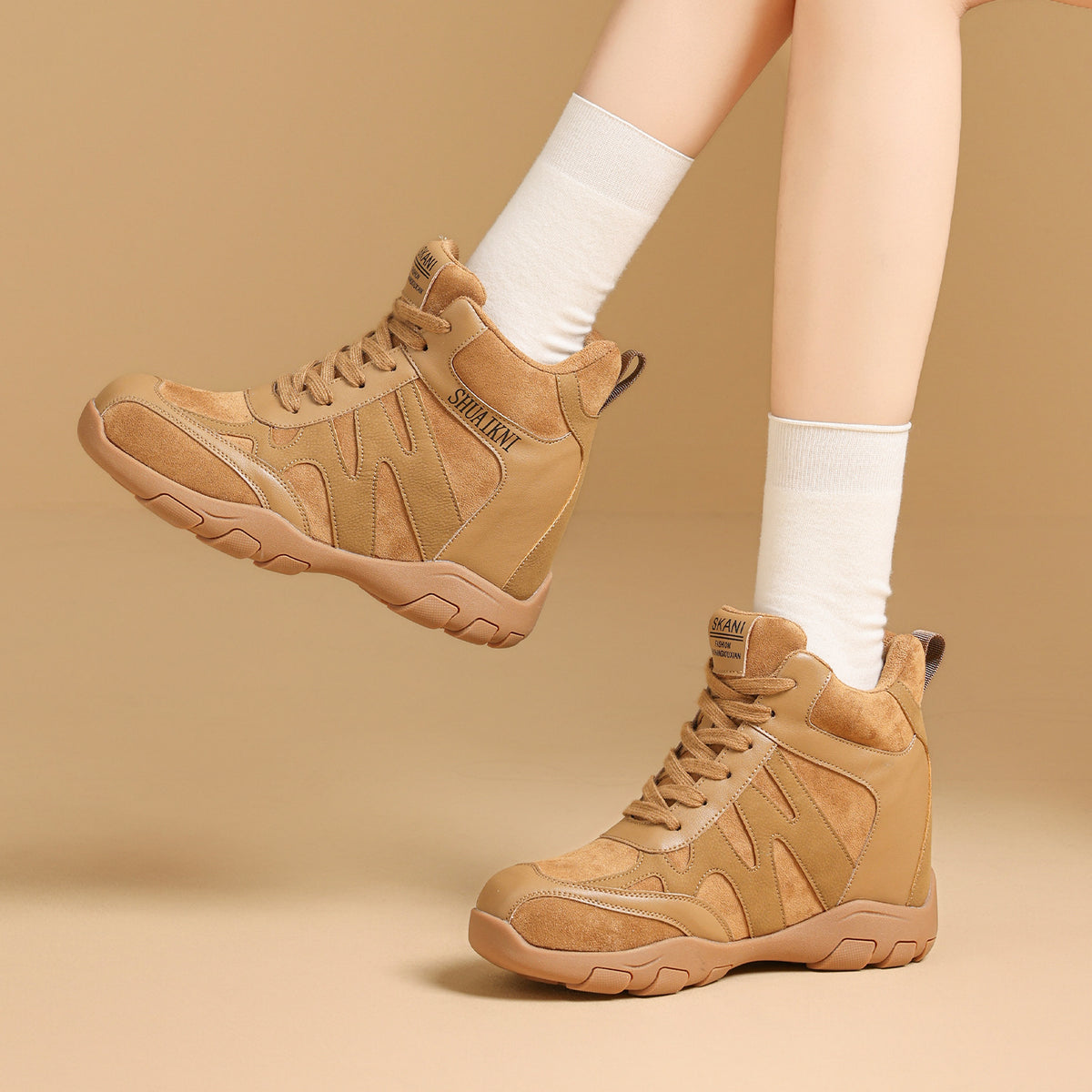 Insole Small Fashion Outdoor Mountaineering Western In Cotton Women's Casual Shoes