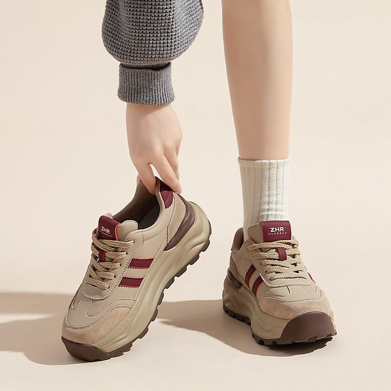 Attractive Women's Dad Spring Thick-soled Retro Women's Casual Shoes