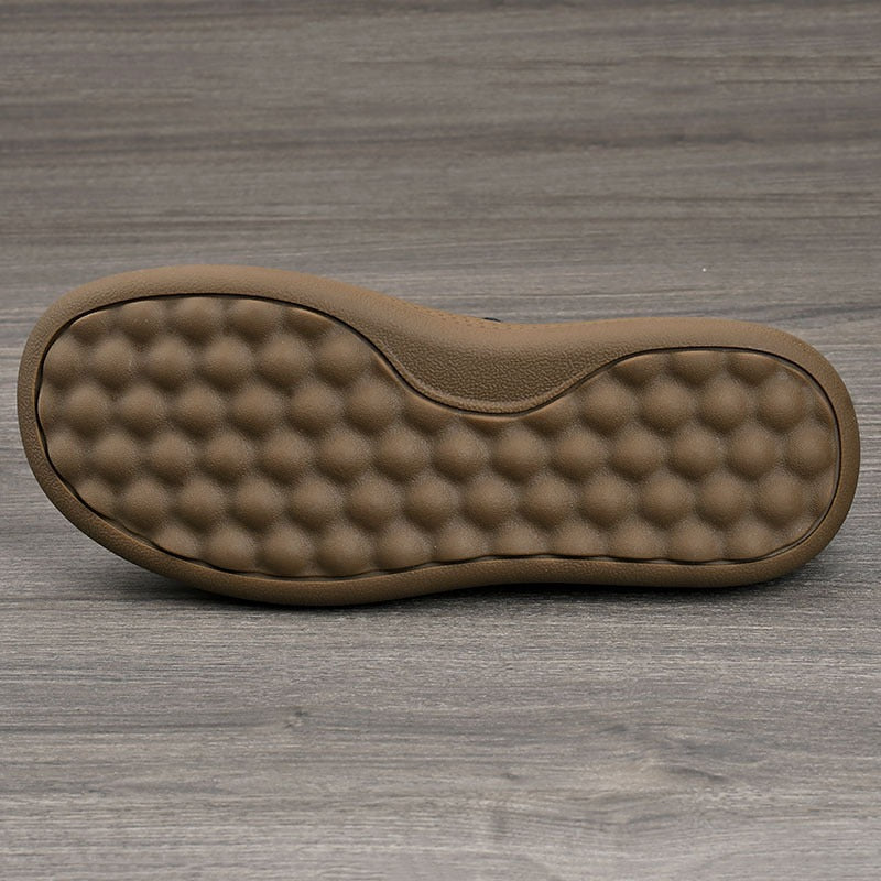 Men's Fashion Retro British Style Soft Men's Casual Leather Shoes