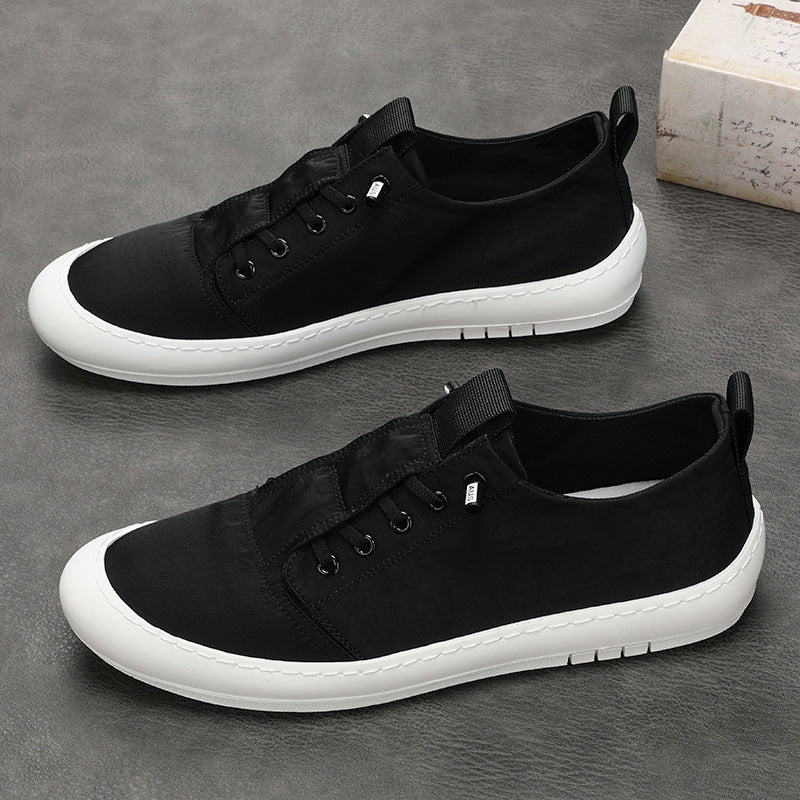 Men's Breathable Cloth One Pedal Front Canvas Shoes