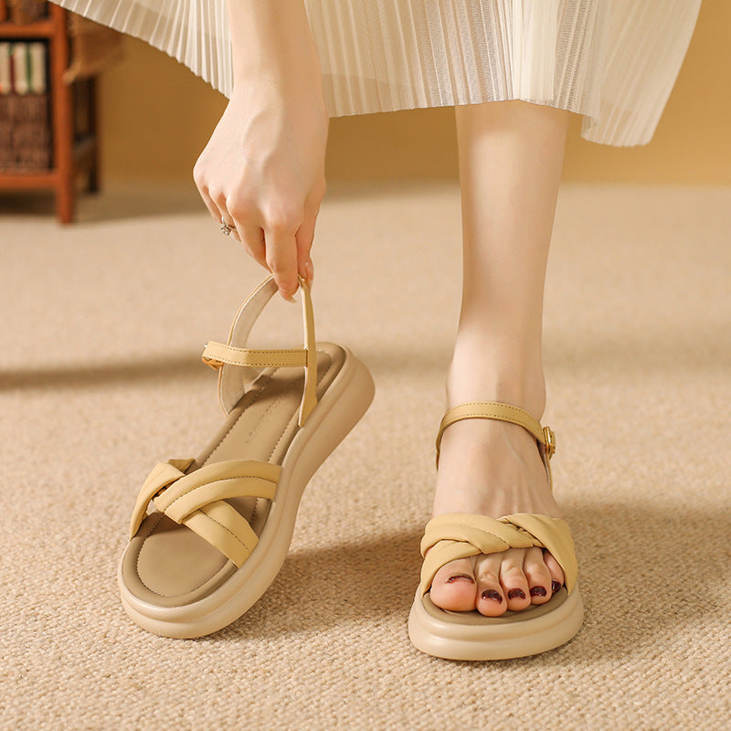 Women's Summer With No Tired Feet Flat Soft Sandals