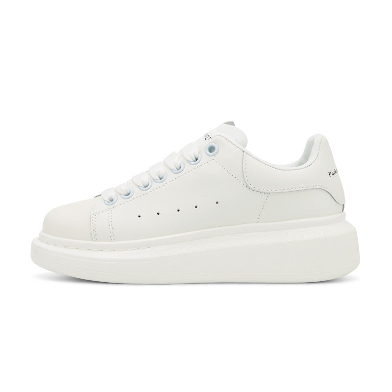 Women's & Men's High-grade White Platform Height Increasing Insole Versatile Men's Board Shoes