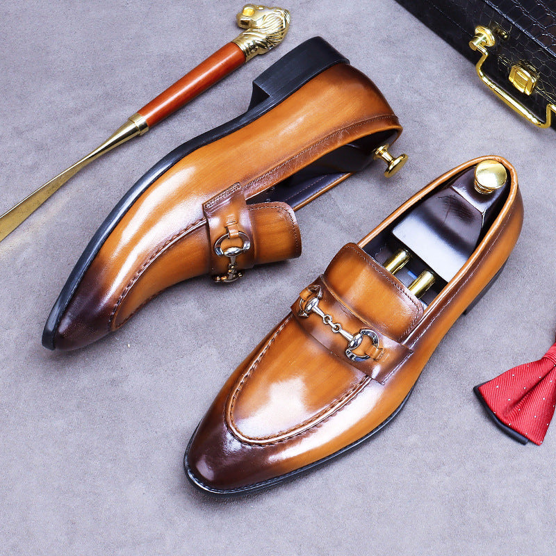 Men's Promotion Small Slip-on Business Wedding Fashion Casual Shoes