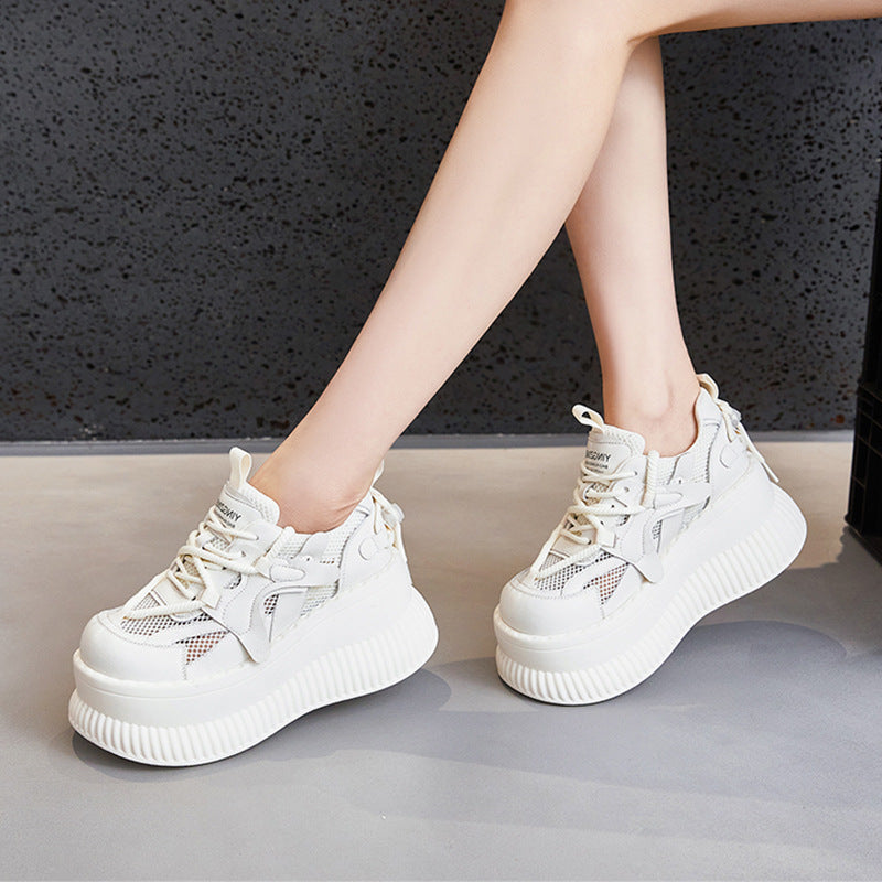 Women's & Men's European Goods Dad Hollow Mesh Surface Sneakers