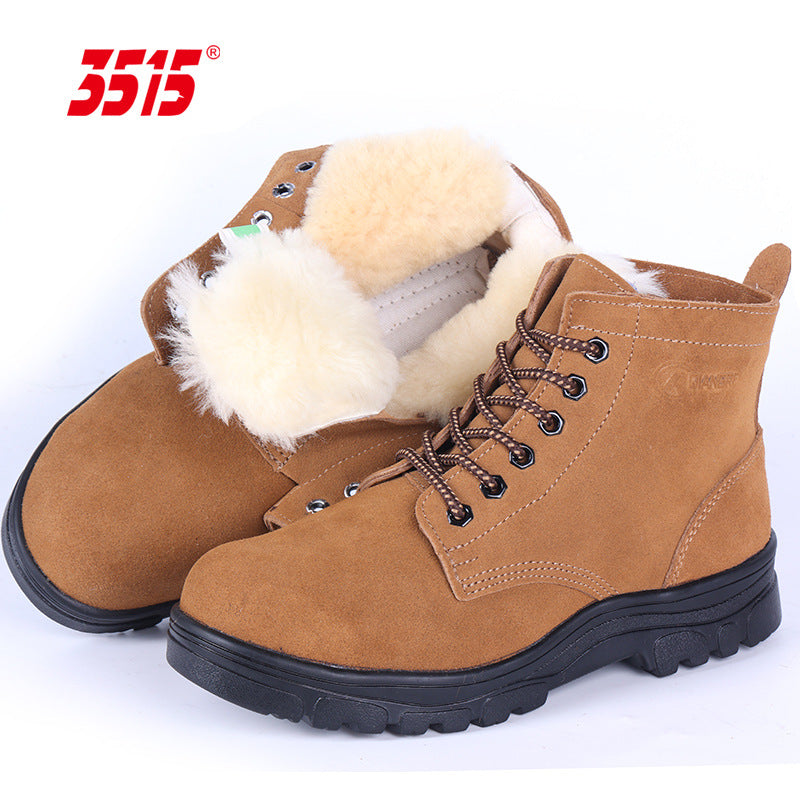 Toe Construction Site Fur Old-fashioned Big Men's Shoes