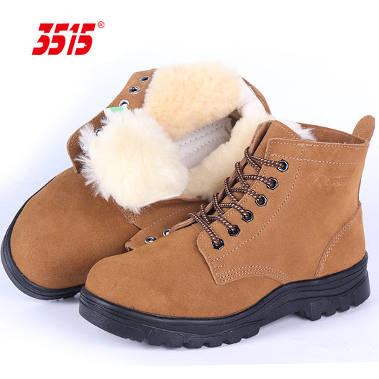 Toe Construction Site Fur Old-fashioned Big Men's Shoes