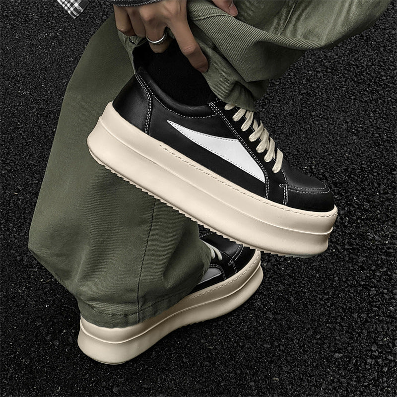 Men's Dark Thickening Exercise High Street Style Low Top Sneakers