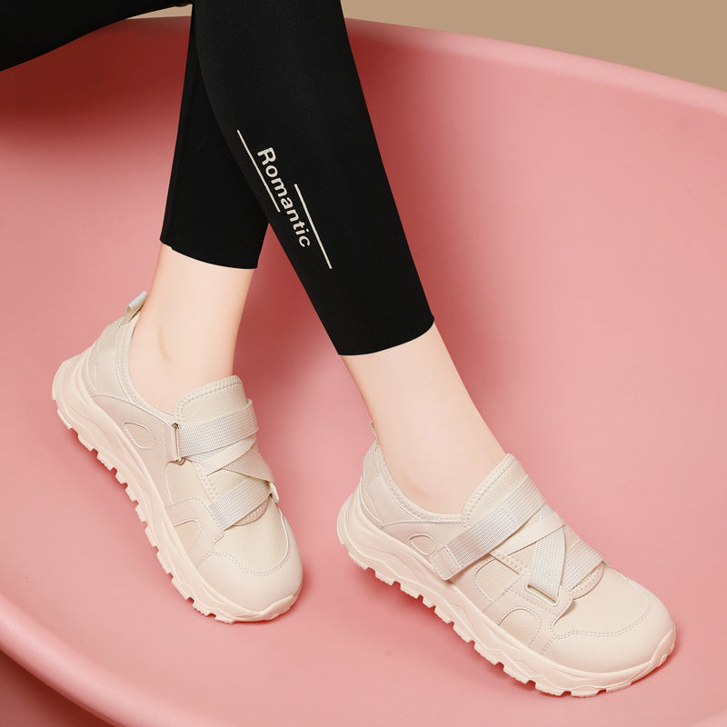 Women's Velcro Lightweight Fashion Autumn Running Shock Casual Shoes