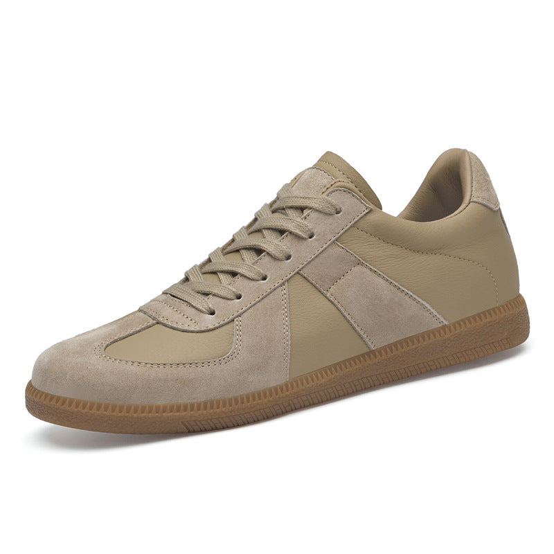 Men's Training First Layer Cowhide Lightweight Comfortable Business Beef Tendon Soft Men's Board Shoes