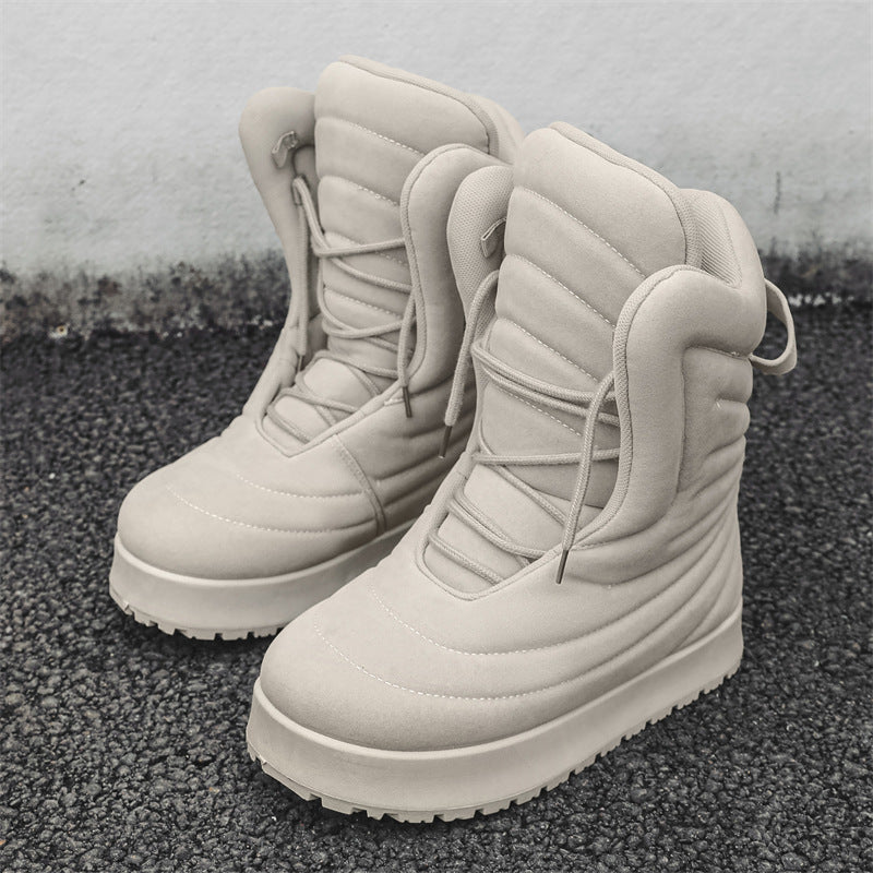 Men's Bread Winter Warm Veet Padded Thickened Snow Boots